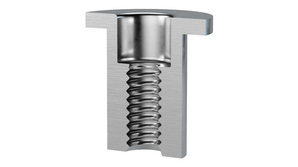 Threaded through holes