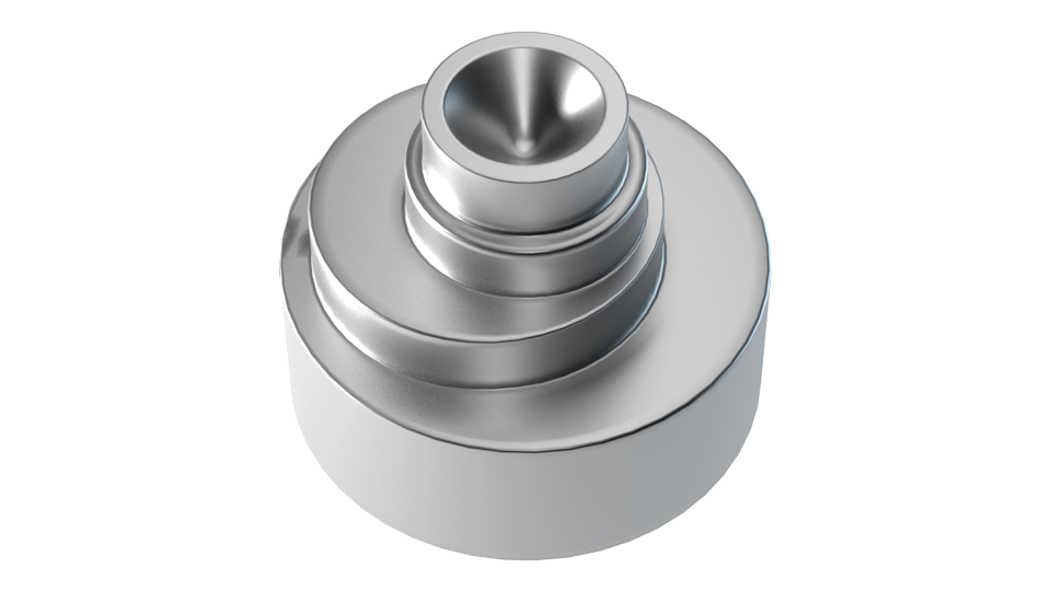 Multi-stepped eccentrically shaped part