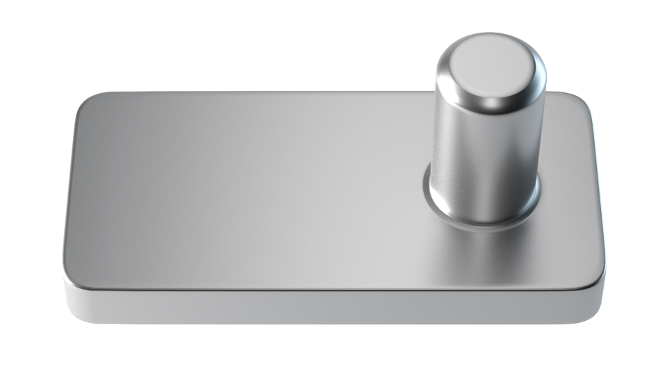 Eccentrically shaped part with a hexagonal shank