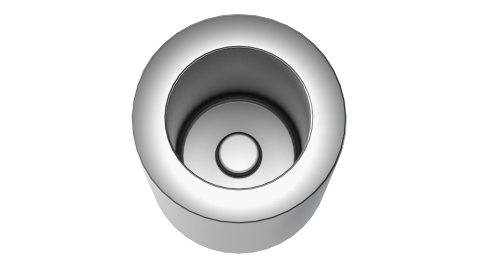 Hole bottom protrusion