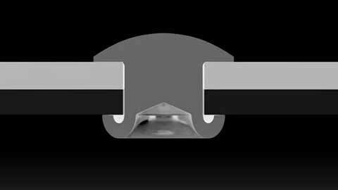 Semi-tubular Rivets